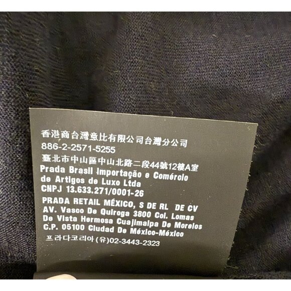 Prada Mens Black Virgin Wool Crewneck Sweater Size 48 - Picture 9 of 11